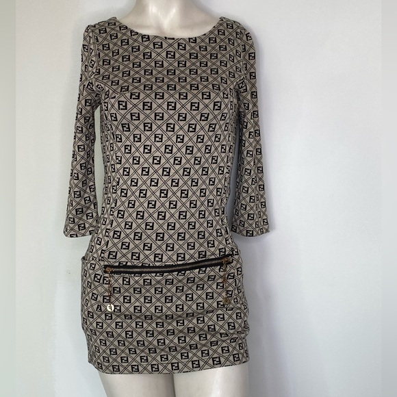 fendi monogram mini dress Treasures of NYC